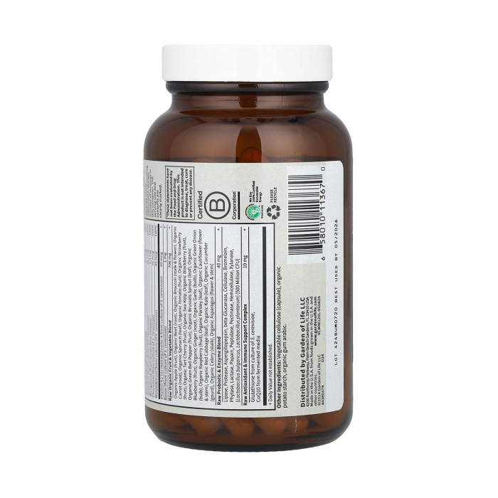 Whole Food Multivitamin For 50 & Wiser Women, Garden of Life, 120 capsules [6]