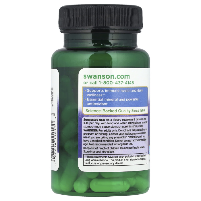 Zinc Picolinate Extra Strength, 50 mg, Swanson, 60 capsule SW1813 [3]