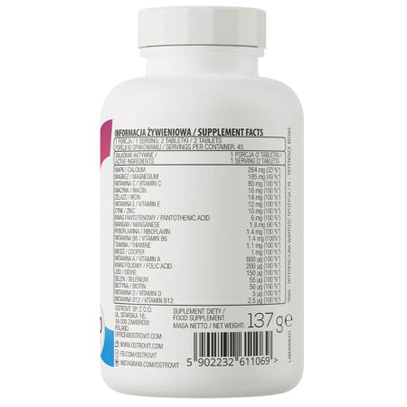 100% Vitamins & Minerals, OstroVit, 90 tablete [1]