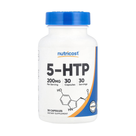 Nutricost - 5-HTP, 200 mg, Nutricost, 30 capsules