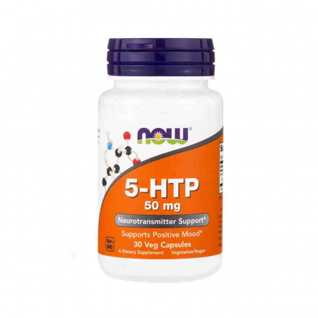 5-HTP, (Precursor Serotonina) , 50 mg ,Now Foods, 30 capsule