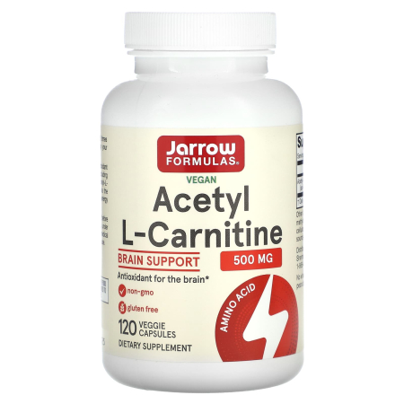 Acetyl L-Carnitine, 500 mg, Jarrow Formulas, 120 capsules, 120 Veg Caps, 11.2028