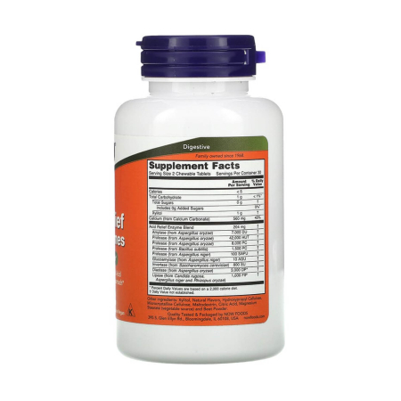 Acid Relief with Enzymes, NOW Foods, 60 Chewables [1]