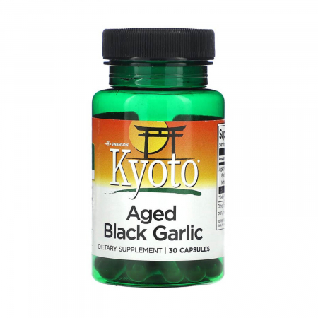 Swanson - Aged Black Garlic (Usturoi Negru Maturat), Swanson, 30 capsule SWK014