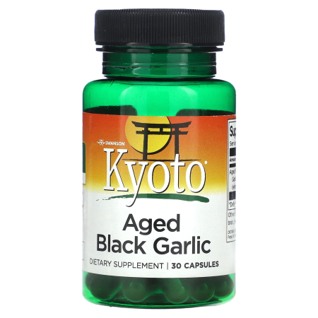 Swanson - Aged Black Garlic (Usturoi Negru Maturat), Swanson, 30 capsule SWK014