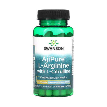 Arginina - ajipure-arginine-with-citrulline-swanson