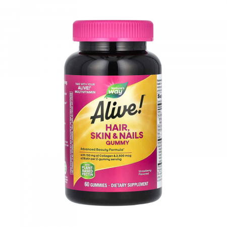 Colagen - alive-hair-skin-nails-gummies-natures-way