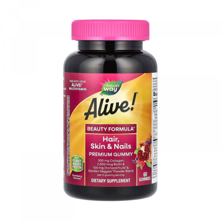 Colagen - alive-hair-skin-nails-premium-gummy-natures-way