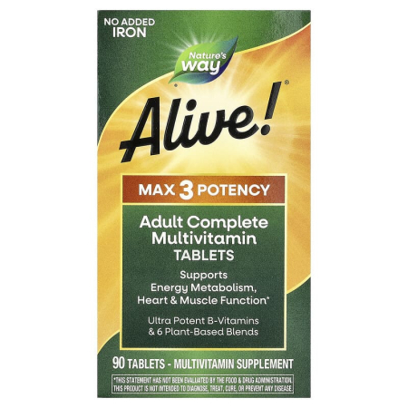 Nature's Way - alive-max3-potency-adult-complete-multivitamin-natures-way