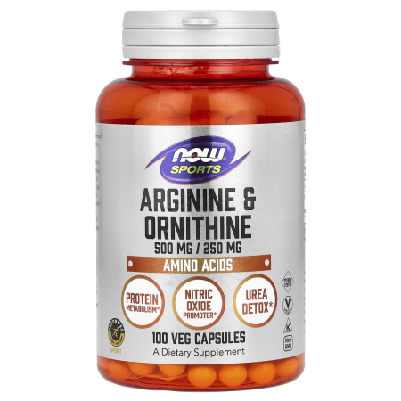 Pre-Workout - arginine-ornithine-now-foods