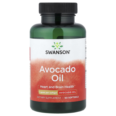 Swanson - Avocado Oil, 1000 mg, Swanson, 60 softgels SWE054