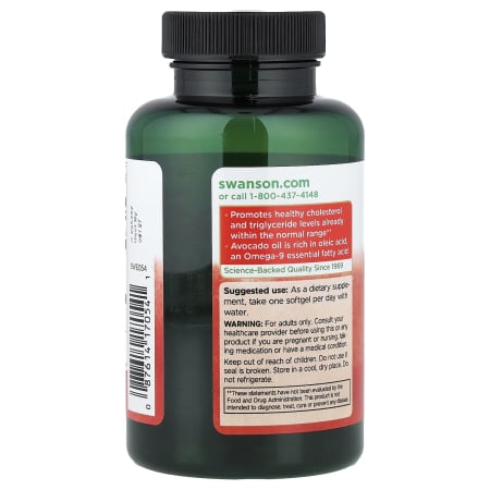 Avocado Oil, 1000 mg, Swanson, 60 softgels SWE054 [2]