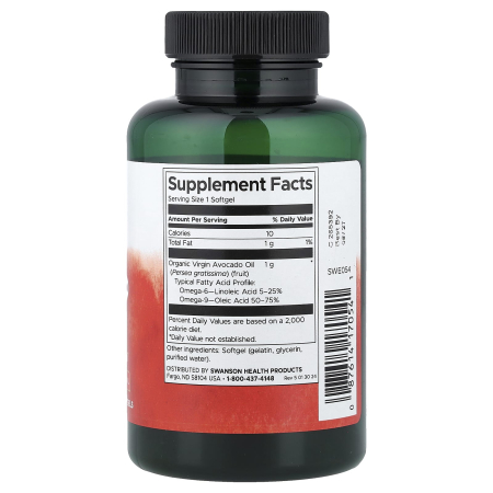 Avocado Oil, 1000 mg, Swanson, 60 softgels SWE054 [1]
