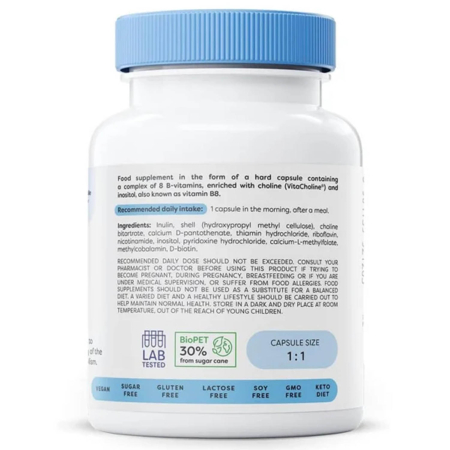 B-Complex with Choline & Inositol, Osavi, 60 capsule [1]