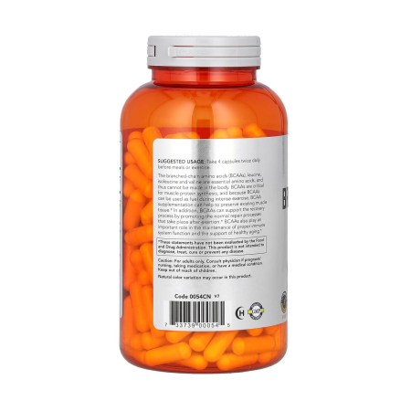 BCAA Branched-Chain Amino Acids, NOW Foods, 240 capsules [2]