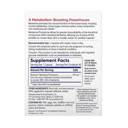 Berberine Phytosome, Enzymedica, 60 capsule [1]