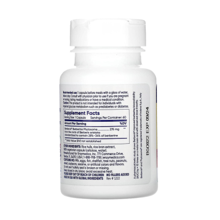 Berberine Phytosome, Enzymedica, 60 capsule [4]