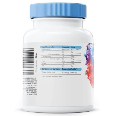 Biotin, 2500 mcg, Osavi, 60 capsule [2]