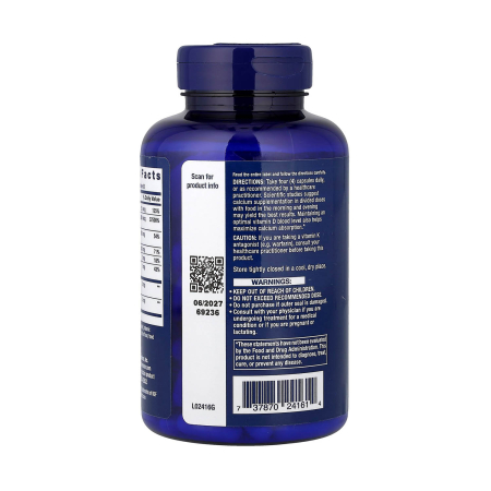 Bone Restore Elite, Calcium with Super K2, Life Extension, 120 capsule [2]