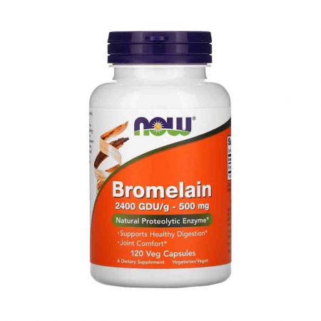 Bromelain (Enzima), 500mg, Now Foods, 120 capsule