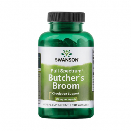 Butcher's Broom (Ghimpe Pădureț), 470 mg, Swanson, 100 capsule SW415