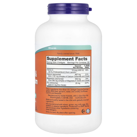 Calcium & Magnesium, with Vitamin D-3 and Zinc [1]