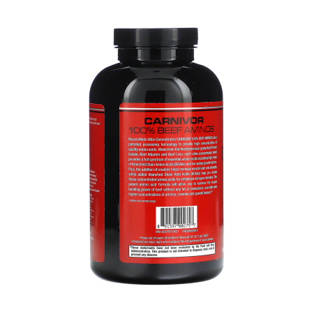 Carnivor Beef Aminos, 100% Pure Beef Protein, MuscleMeds, 300 tablete [2]