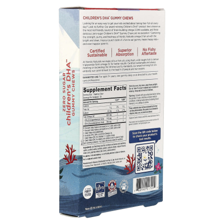 Childrens DHA Omega 3 Gummy, Nordic Naturals, 30 Gummies [2]