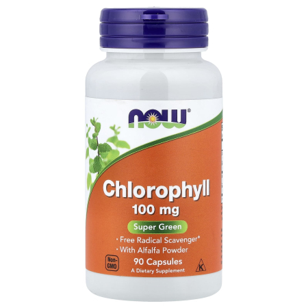 DETOXIFIERE SI SLABIRE - chlorophyll-clorofila-100mg-now-foods
