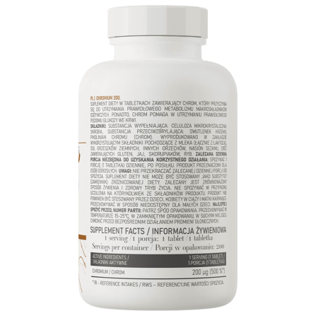 Chromium Picolinate, 200 mcg, OstroVit, 200 tablete [1]