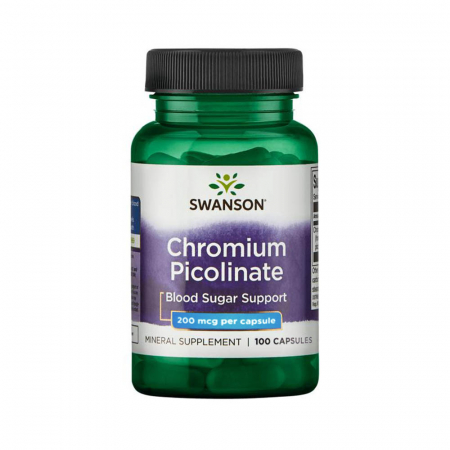 Chromium Picolinate, 200mcg, Swanson, 100 capsule SW922