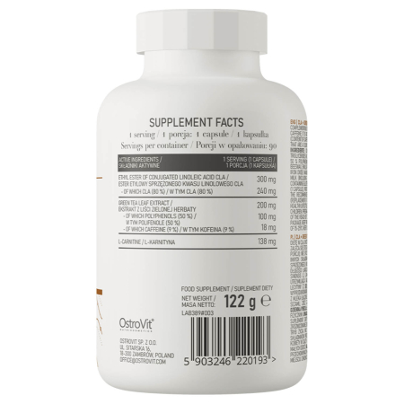 CLA + Green Tea + L-carnitine, OstroVit, 90 capsules [1]