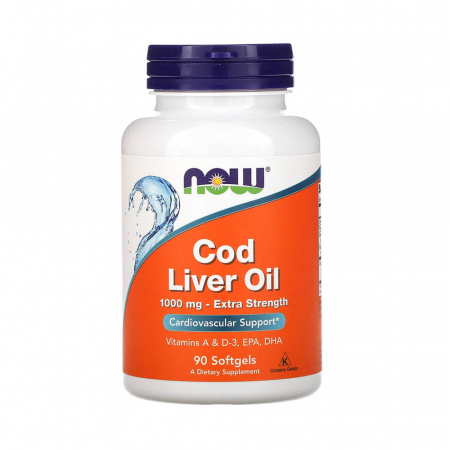 ACIZI GRASI - cod-liver-oil-1000mg-now-foods