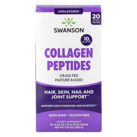 Swanson - Collagen Peptides, Swanson, 20 plicuri x 10 g SW1968