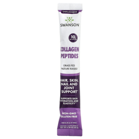 Collagen Peptides, Swanson, 20 Stick Packs x 10 g SW1968 [4]
