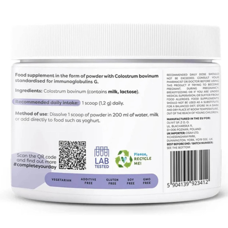 Colostrum Powder, 1200 mg, Osavi, 100g [1]
