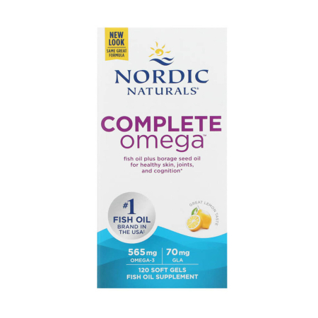 Nordic Naturals - Complete Omega, Lemon, Nordic Naturals, 120 softgels