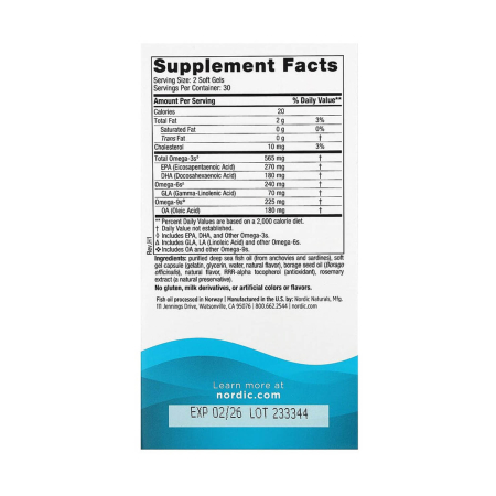 Complete Omega, Lemon, Nordic Naturals, 60 softgels [1]