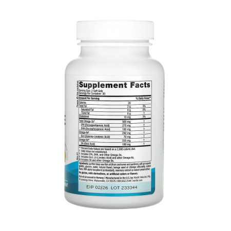 Complete Omega, Lemon, Nordic Naturals, 60 softgels [3]