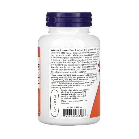 CoQ10 , 400 mg, NOW Foods, 60 softgels [2]