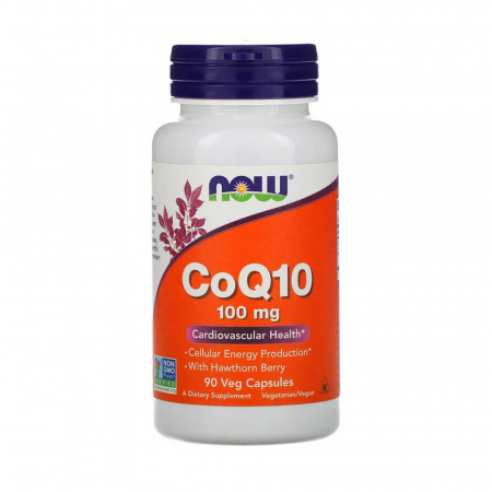 CoQ10 with Hawthorn Berry (Paducel), 100mg, Now Foods, 90 capsule