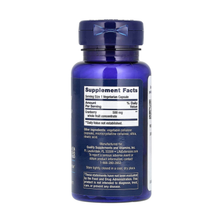 Cran-Max, Cranberry Whole Fruit Concentrate, 500 mg, Life Extension, 60 capsule [2]