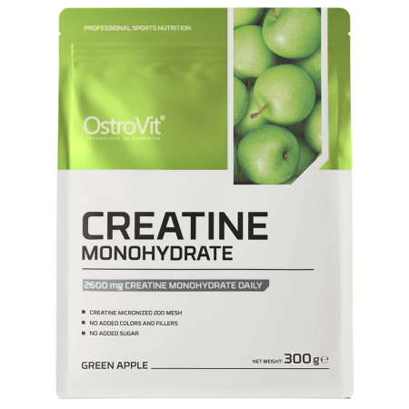 Creatine Monohydrate, Green Apple, OstroVit, 300g [1]