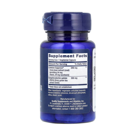 Cytokine Suppress® with EGCG, Life Extension, 30 capsules [1]