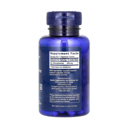 DL-Phenylalanine, 500 mg, Life Extension, 100 capsule [1]