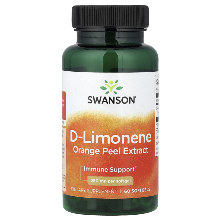 Swanson - D-Limonene, Orange Peel Extract, 250 mg, Swanson, 60 softgels SWU409
