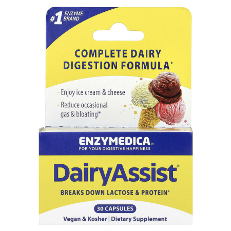 Enzymedica - DairyAssist, Enzymedica, 30 capsule