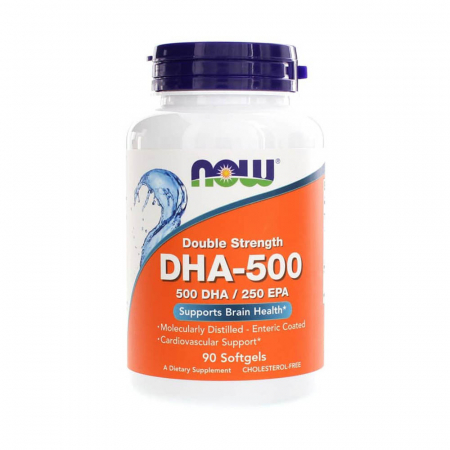 DHA-500 Omega 3, 500 DHA / 250 EPA, Now Foods, 90 softgels