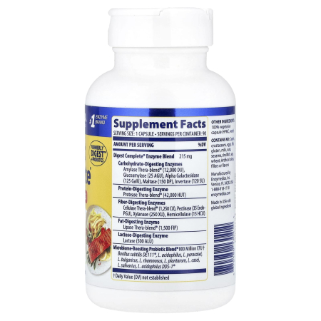 Digest Complete +Probiotics, Enzymedica, 90 capsule [1]