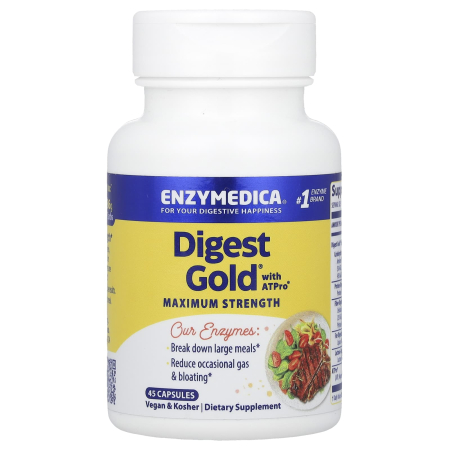 Enzymedica - Digest Gold® with ATPro®, Maximum Strength, Enzymedica, 45 capsule